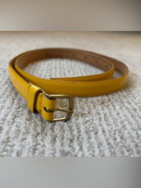 J. Crew Yellow Patent Leather Women's Belt XS